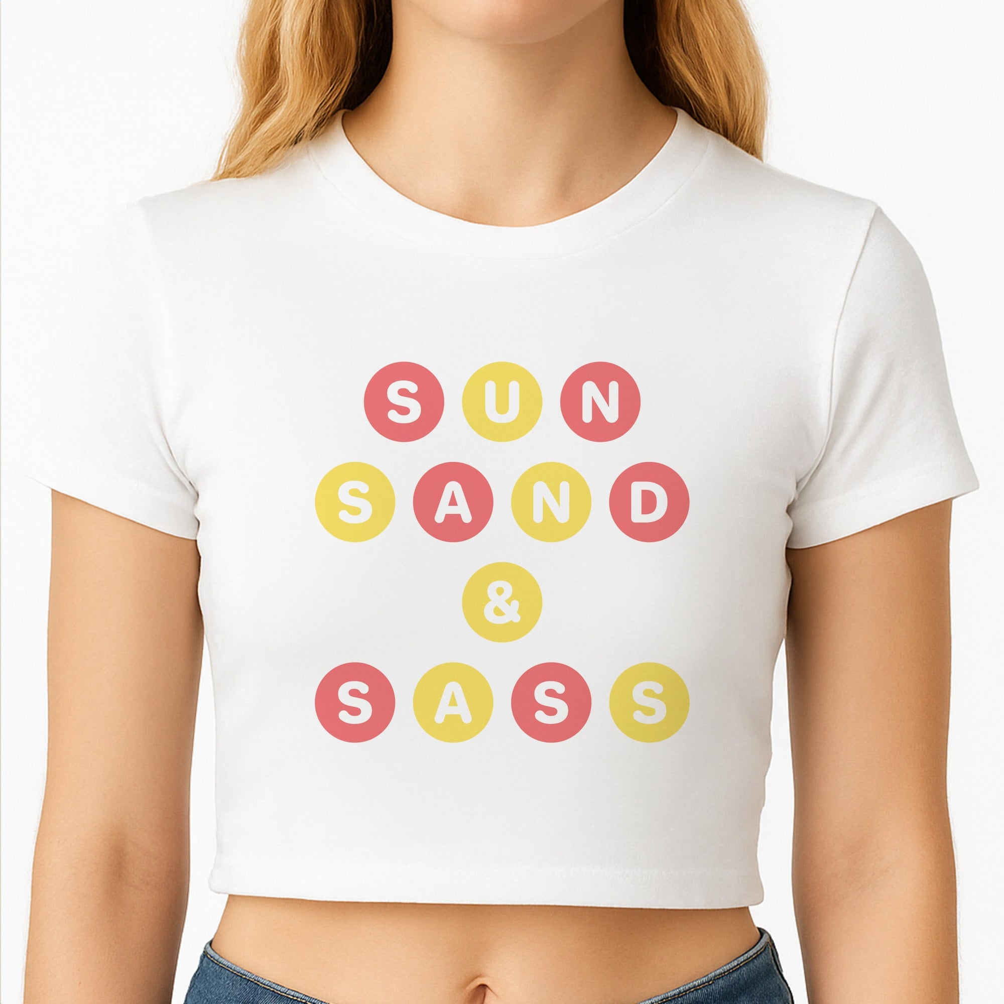 Sun, Sand And Sass Crop Top