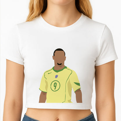 R9 Ronaldo - Football Crop Top