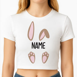 Brown Bunny Personalised Crop Top