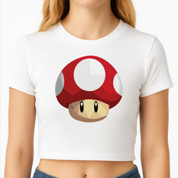 Toad - Mario Crop Top