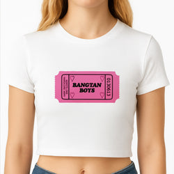 Bangtan Boys Ticket - K Pop Crop Top