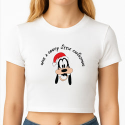 Have A Goofly Little Christmas Christmas Crop Top