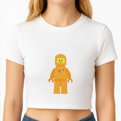 Astronaut - Bricks Crop Top