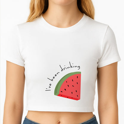 I've Been Drinkin Watermelon - Queen B Crop Top