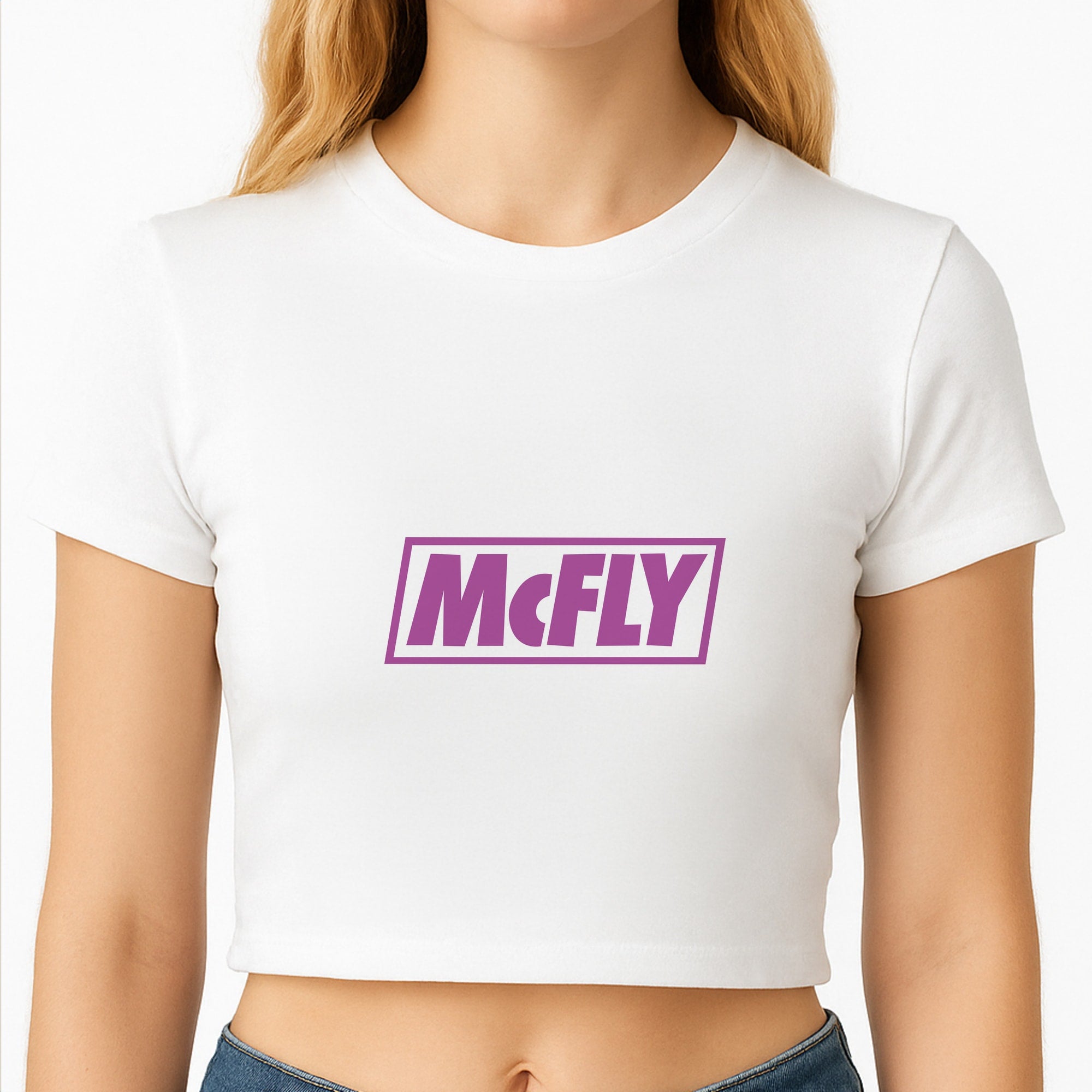 Yellow And Purple - McBand Crop Top