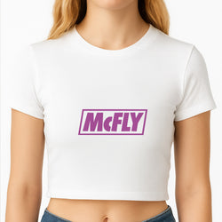 Yellow And Purple - McBand Crop Top