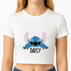 Blue Alien - Personalised Disney Crop Top
