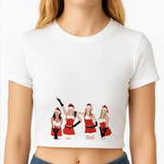 Meanies Christmas Crop Top 2