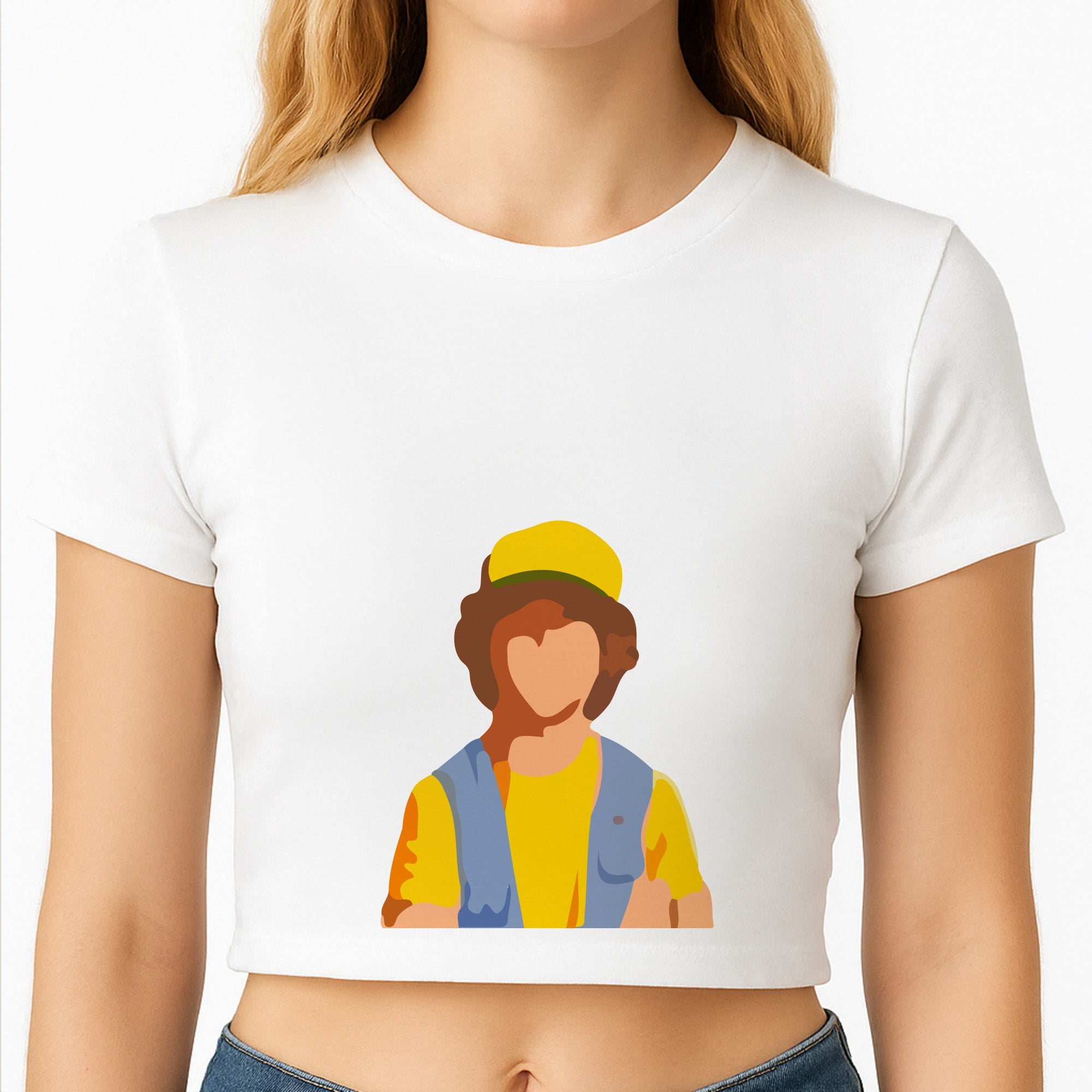 Faceless Dustin - Stranger Things Crop Top