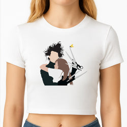 Edward And Kim -Scissorhands Crop Top