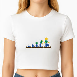 Building - Bricks Crop Top