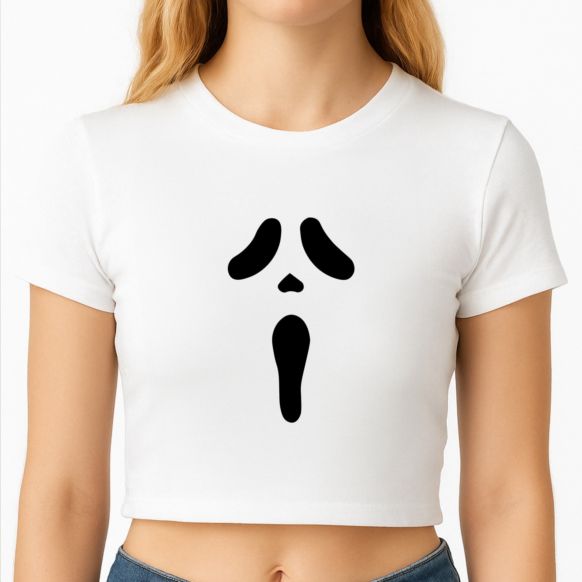 Scream Face Crop Top