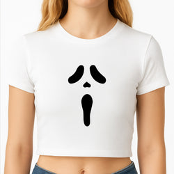 Scream Face Crop Top