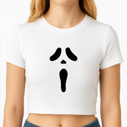 Scream Face Crop Top