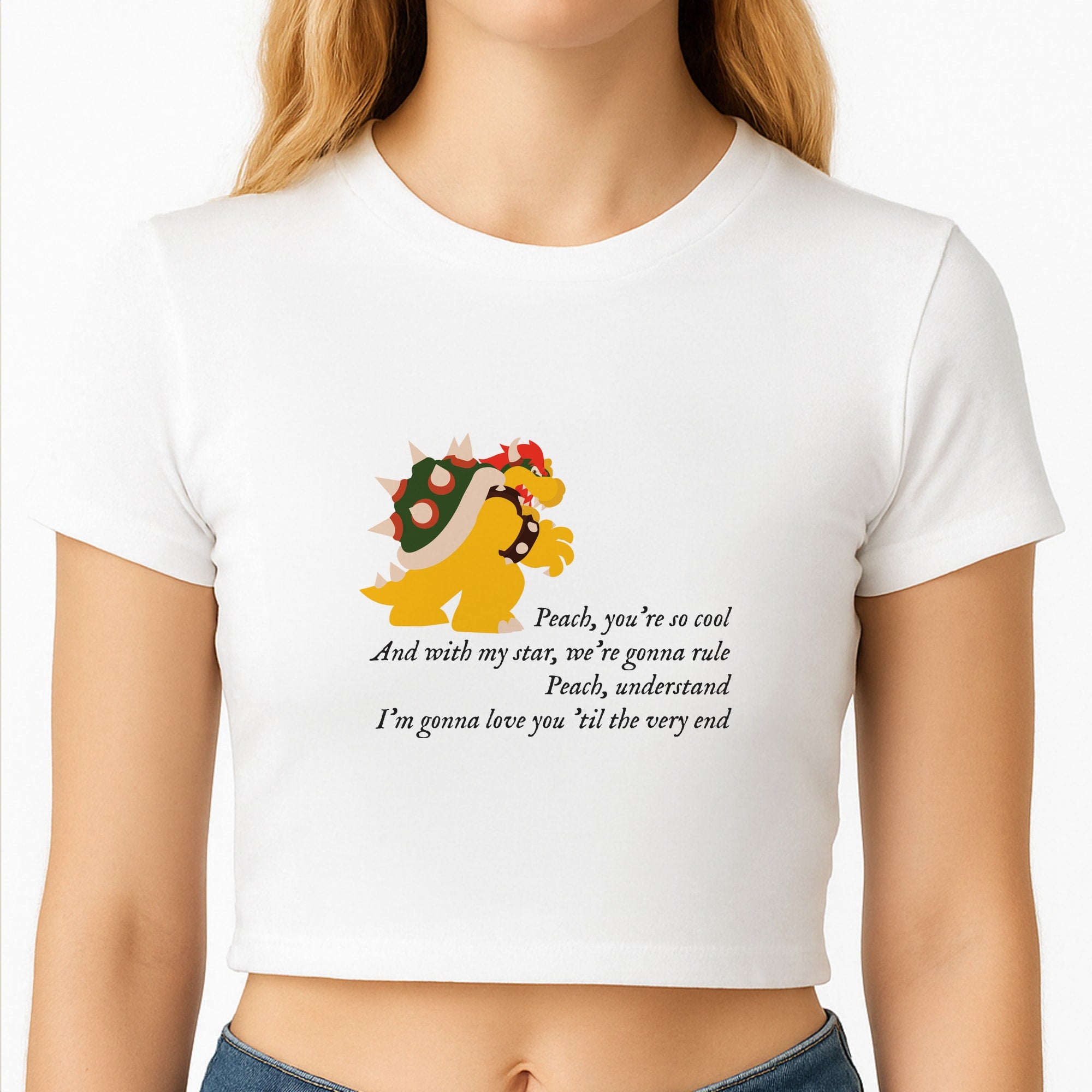 Peach, You're So Cool Crop Top
