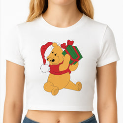 Winnie Christmas Crop Top