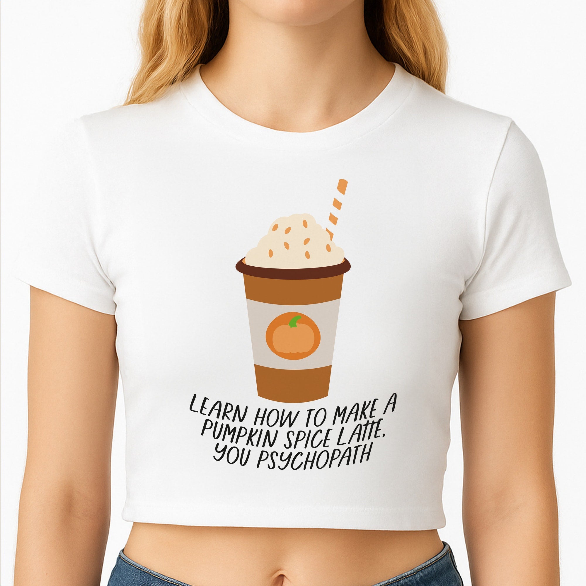 Learn How To Make A Pumpkin Spice Latte - Halloween Queens Crop Top