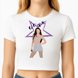 Dark Purple Olivia Crop Top