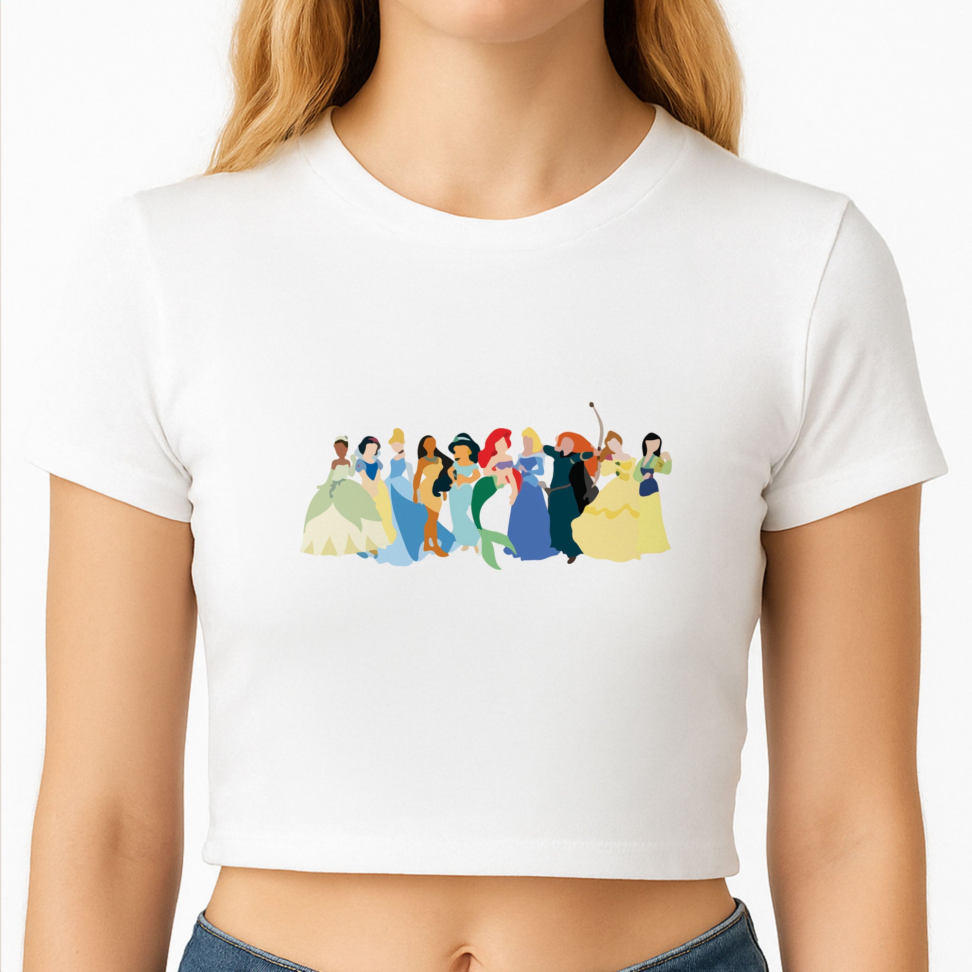Fairytale Princesses Cast Crop Top