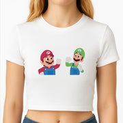 Mario And Luigi Crop Top 2
