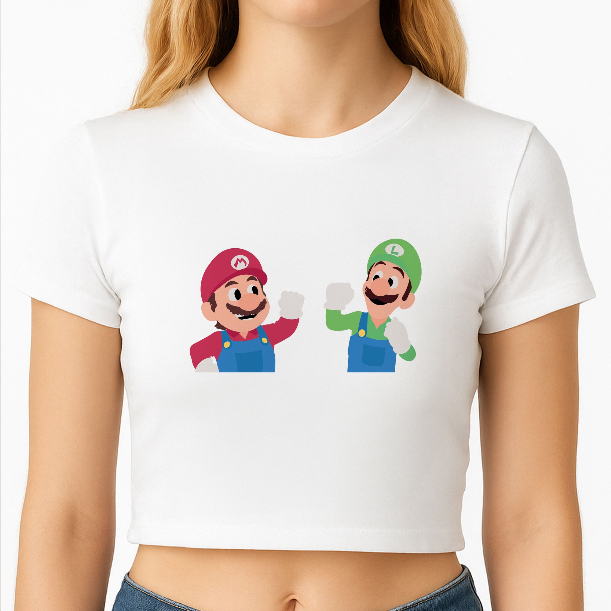 Mario And Luigi Crop Top