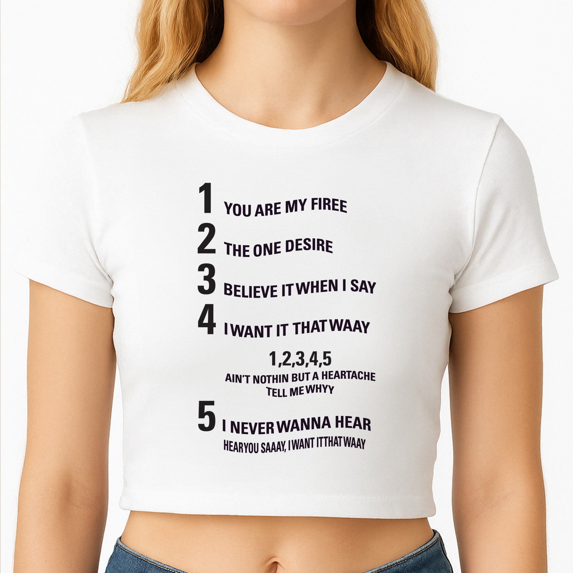 I Want It That Way - B99 Crop Top