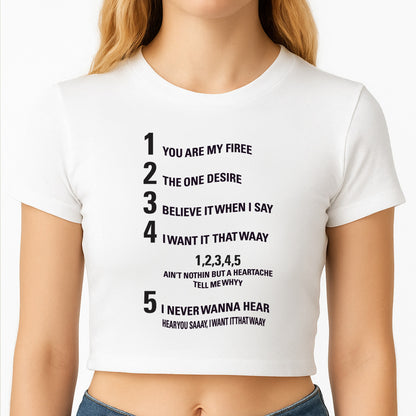 I Want It That Way - B99 Crop Top