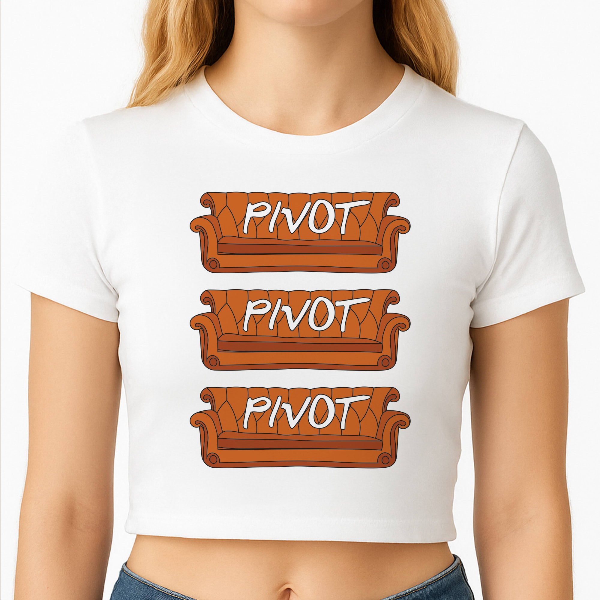 Sitcom Couches Pivot  Crop Top