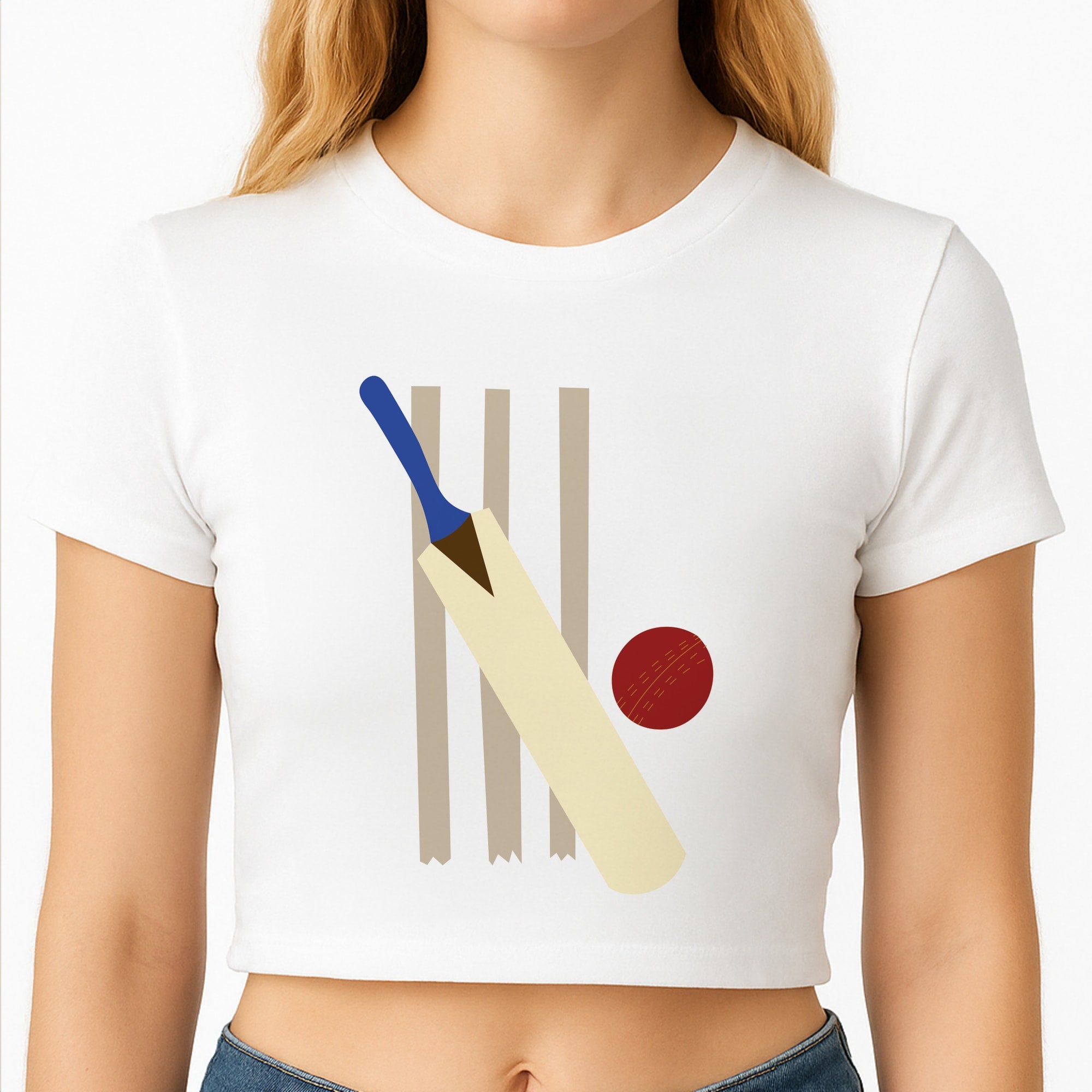 Wickets - Cricket Crop Top