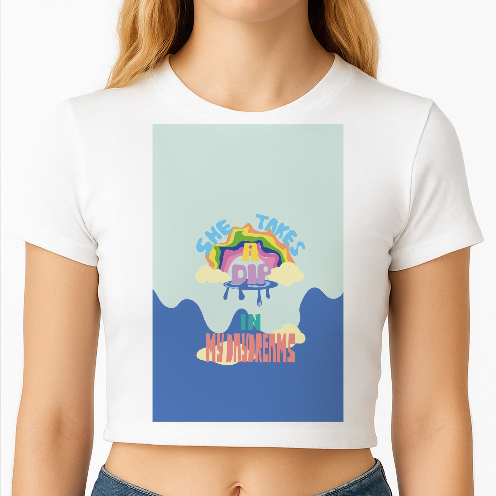 She takes a dip in my daydreams Crop Top