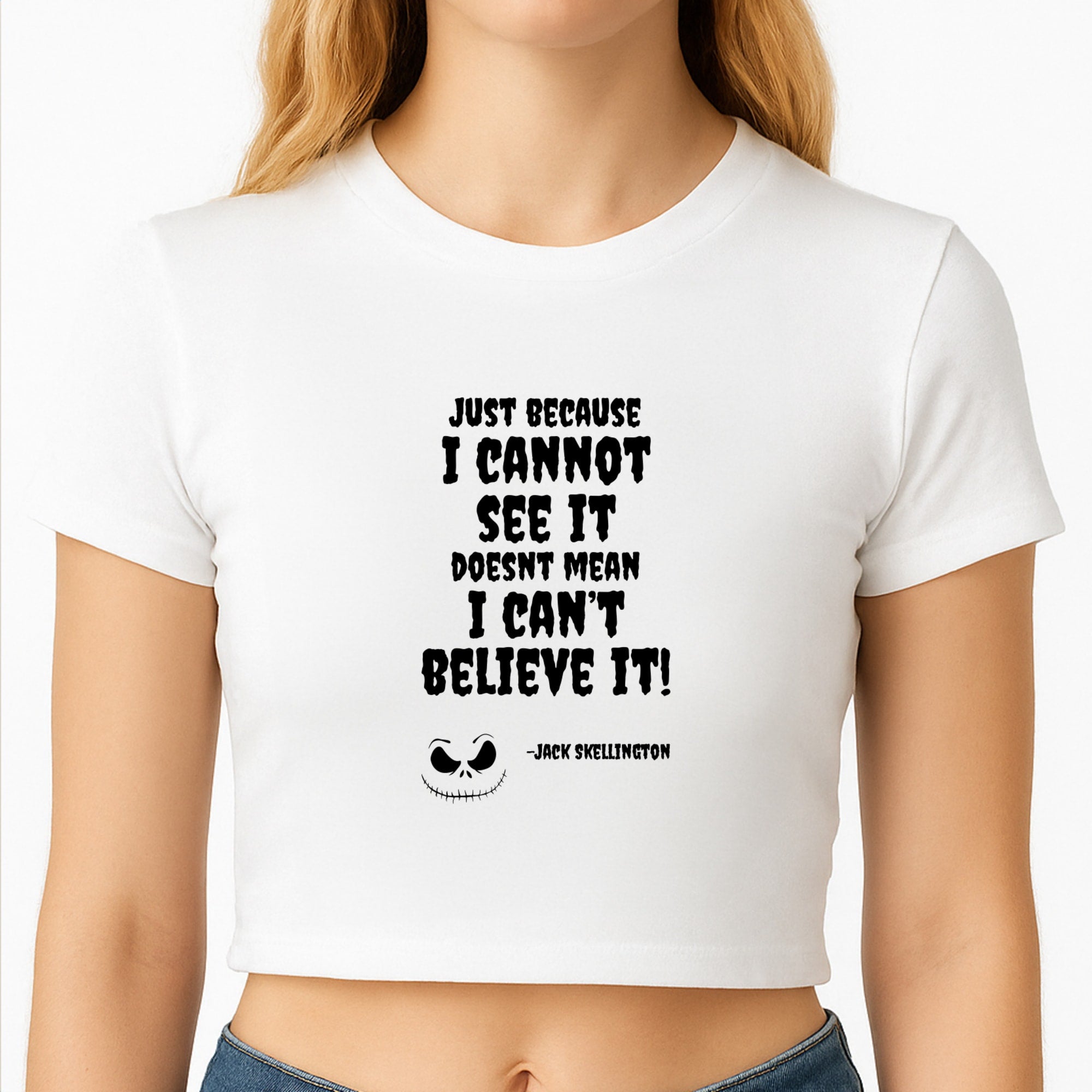TNBC - Jack Skellington Crop Top