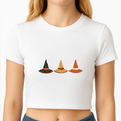 Halloween Pattern 19 Crop Top