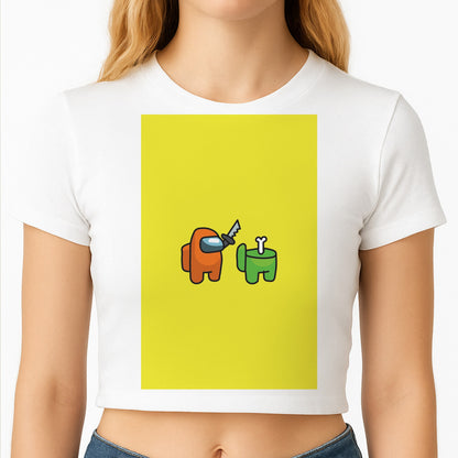 Among Gaming Killed Crop Top