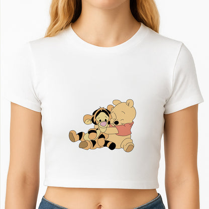 A Hug Said Pooh - Winnie Crop Top