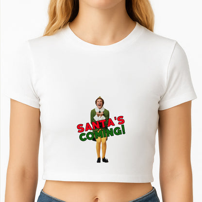Buddy The Elf - Santa's Coming! Crop Top