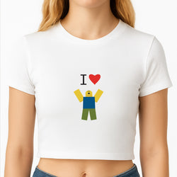 I love Blox Gaming Crop Top