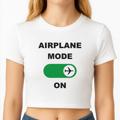 Airplane Mode On - Travel Crop Top