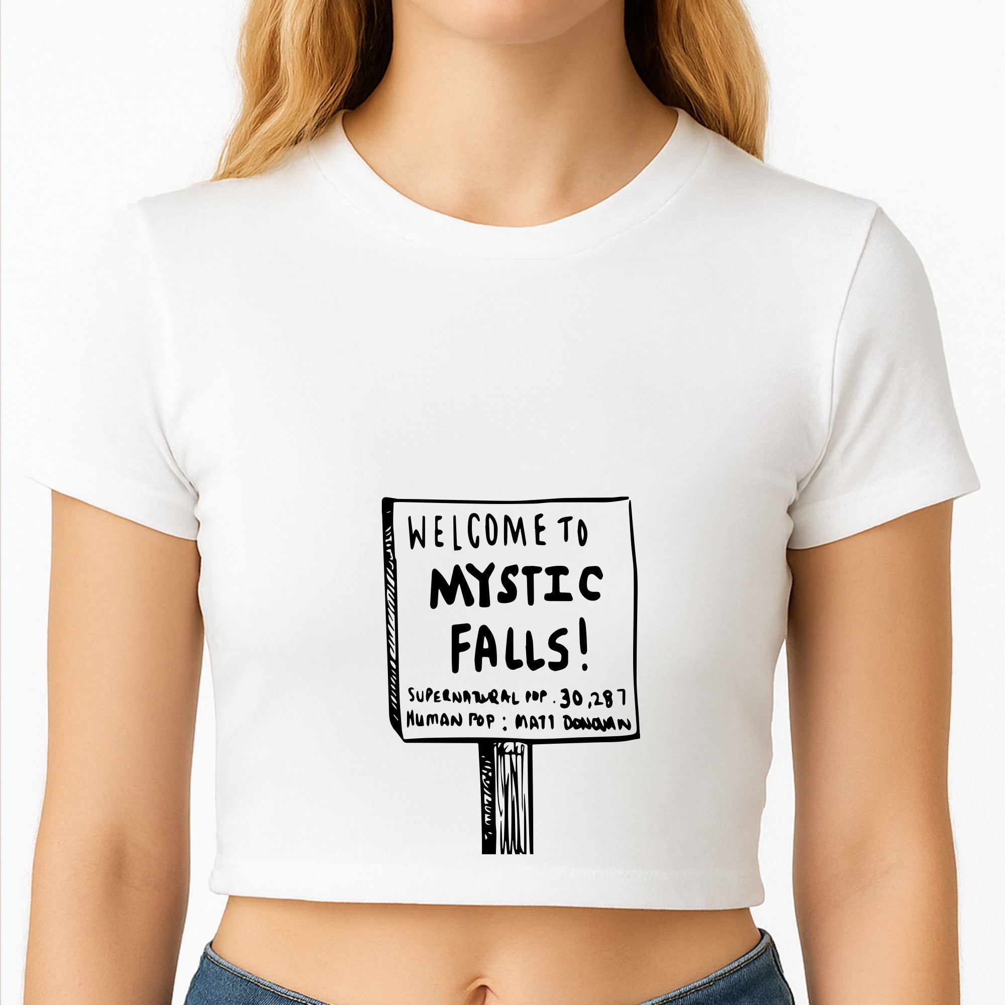 Welcome to Mystic Falls - VD Crop Top