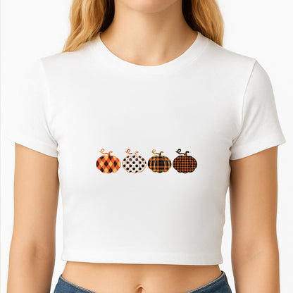 Halloween Pattern 11 Crop Top