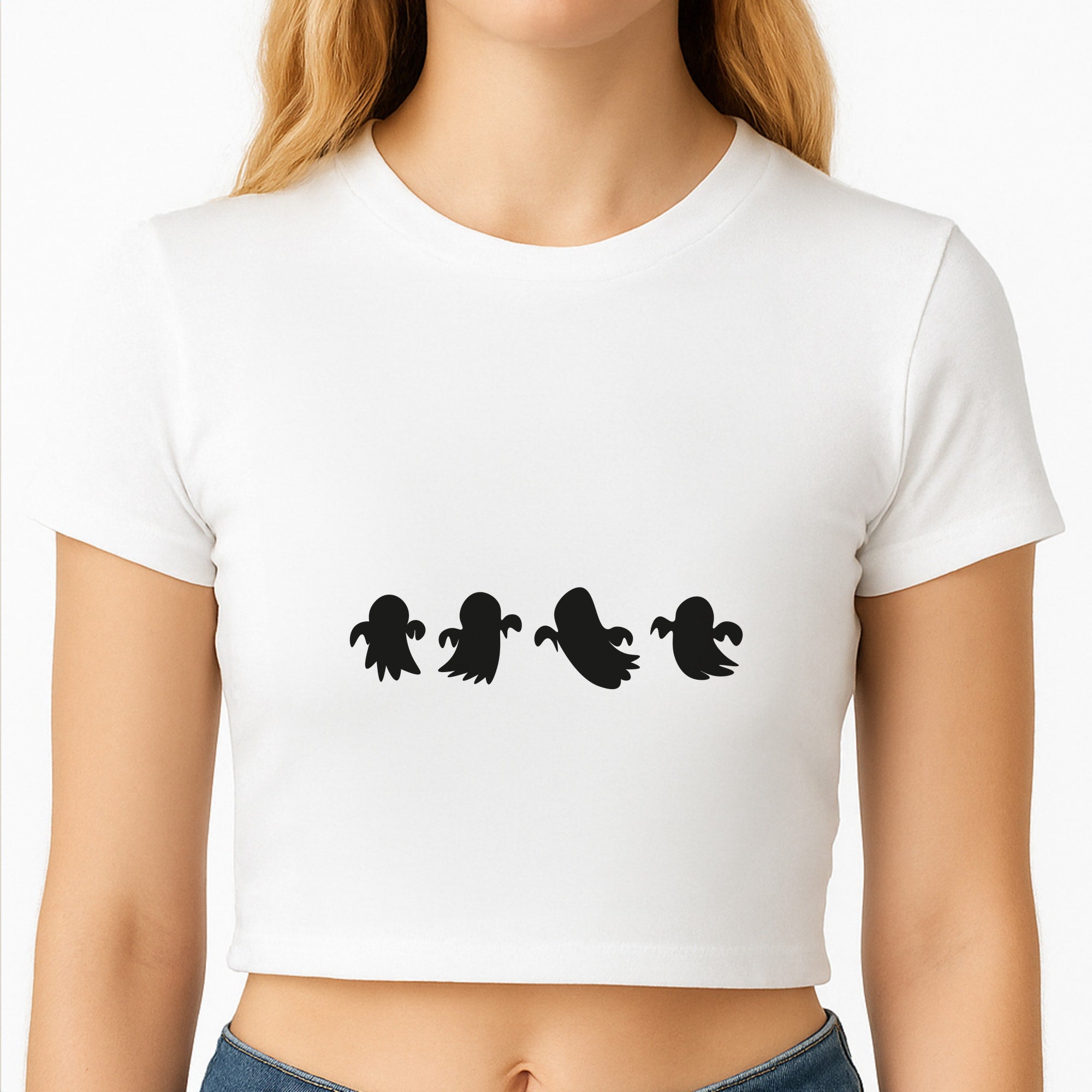 Halloween Pattern 8 Crop Top
