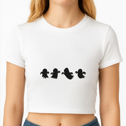 Halloween Pattern 8 Crop Top