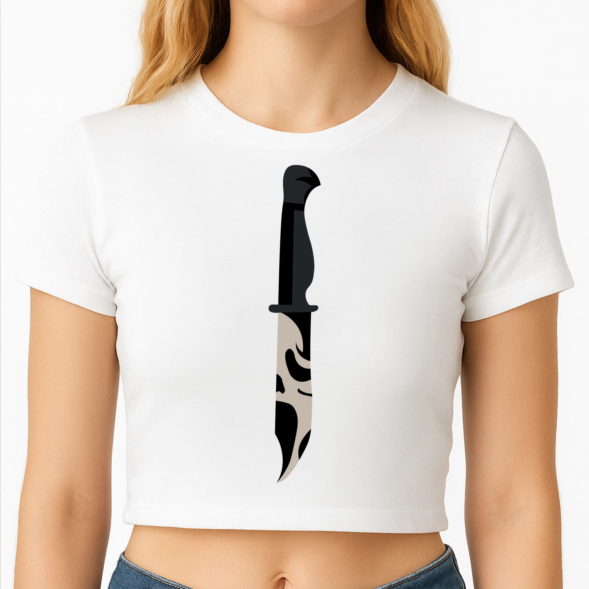 Ghostface Dagger - Scream Crop Top