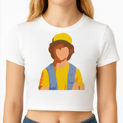 Faceless Dustin - Stranger Things Crop Top