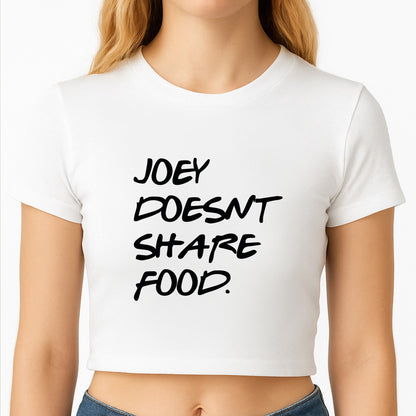 Joey Doesn't Share Food, Black Crop Top
