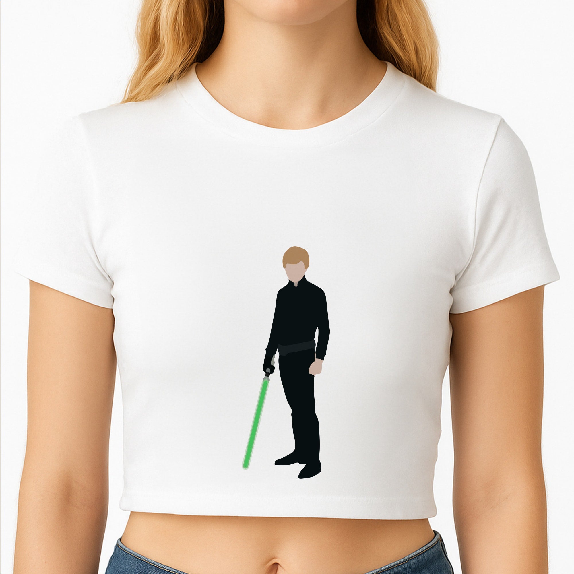 Skywalker Green Lightsaber Crop Top