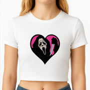 Heart face - Halloween Crop Top 2