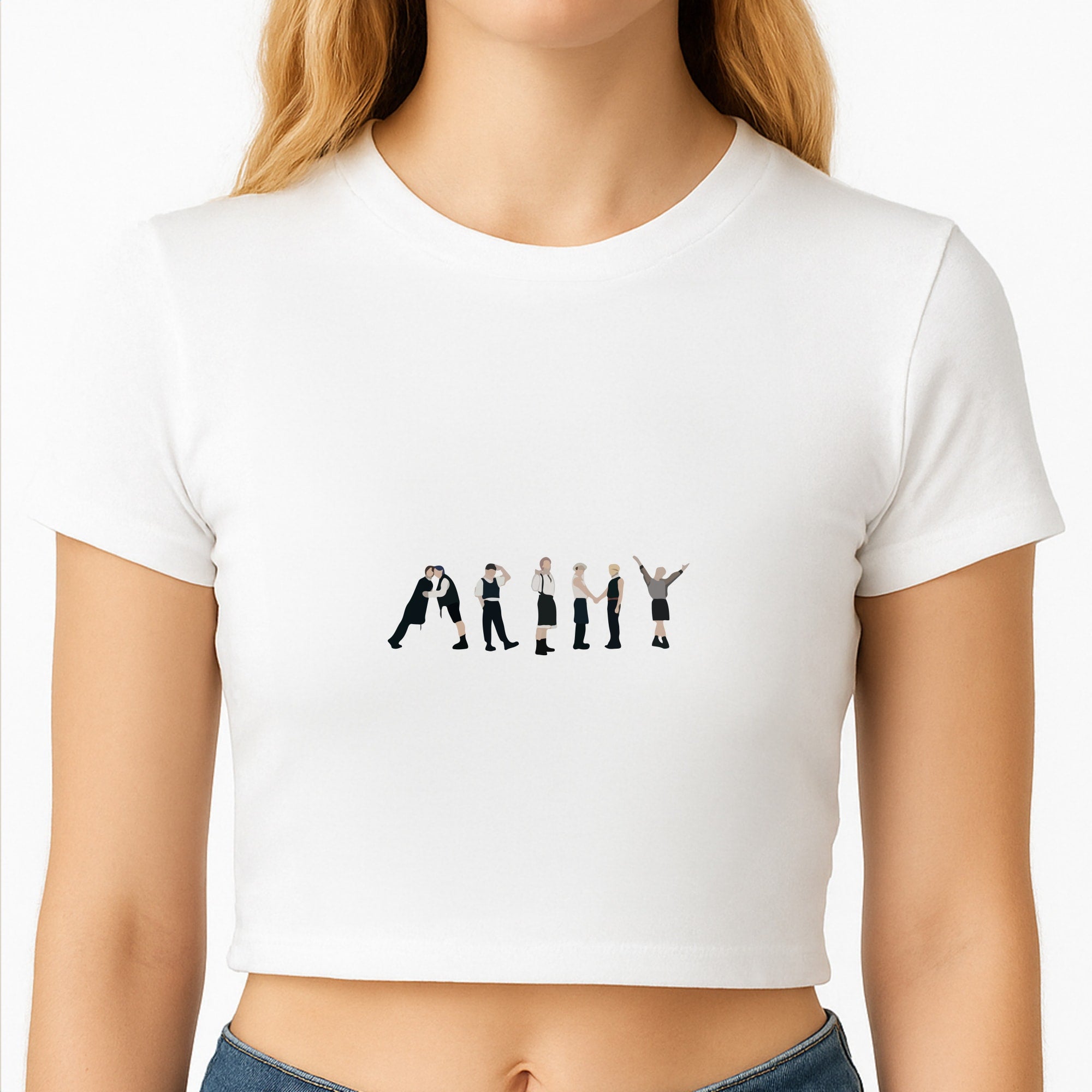 K-Pop Band Army Members Crop Top