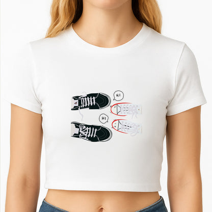 Hi - Heart TV Crop Top