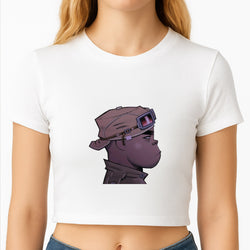 Purple 2d Crop Top