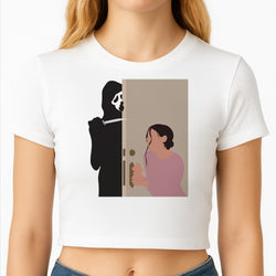 Tara And Ghostface - Scream Crop Top